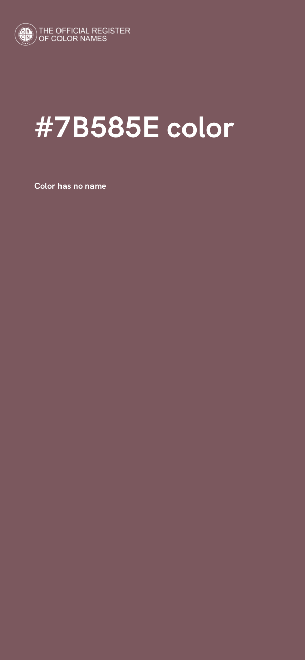 #7B585E color image