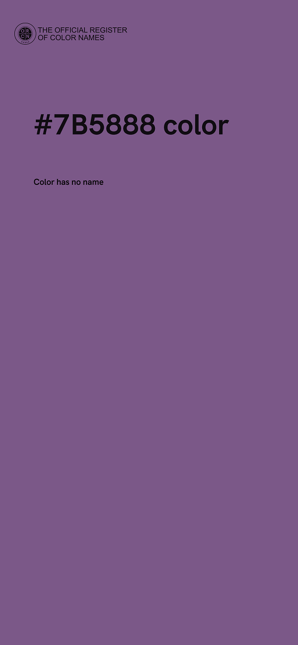#7B5888 color image
