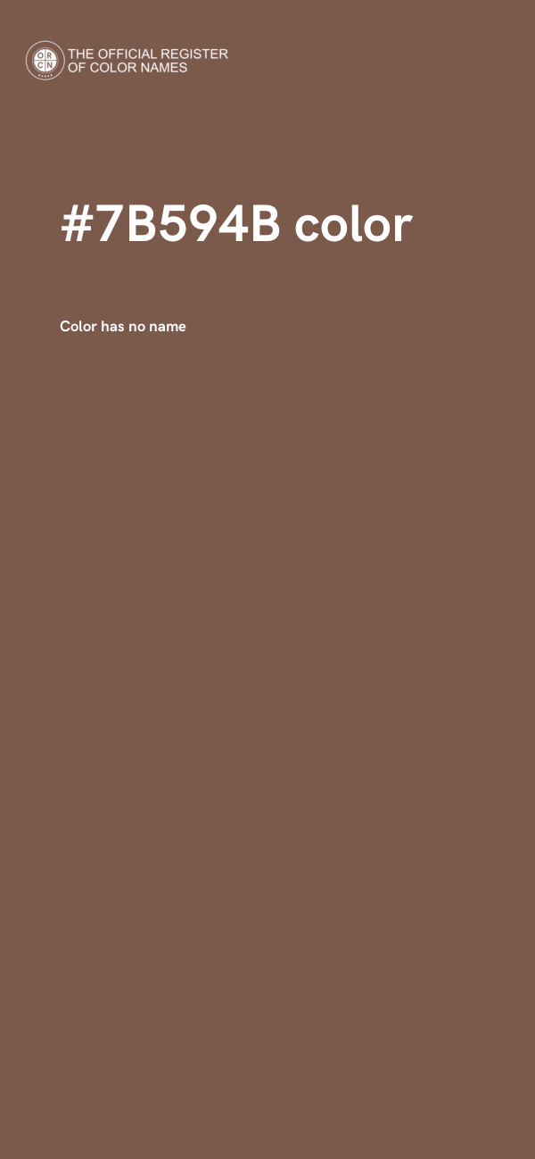 #7B594B color image