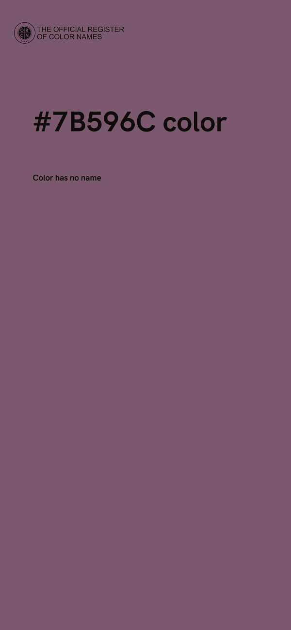 #7B596C color image