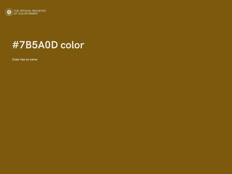 #7B5A0D color image