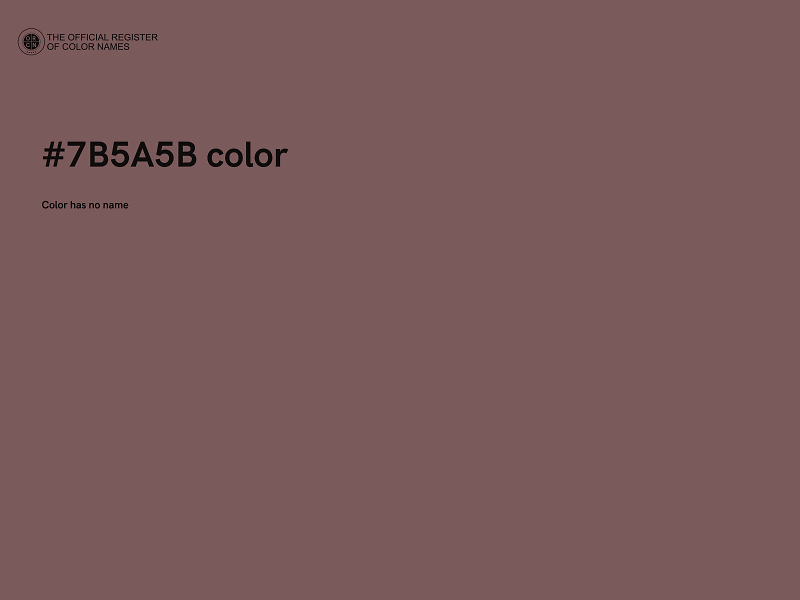 #7B5A5B color image