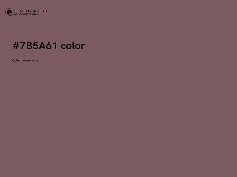 #7B5A61 color image