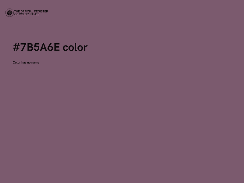 #7B5A6E color image
