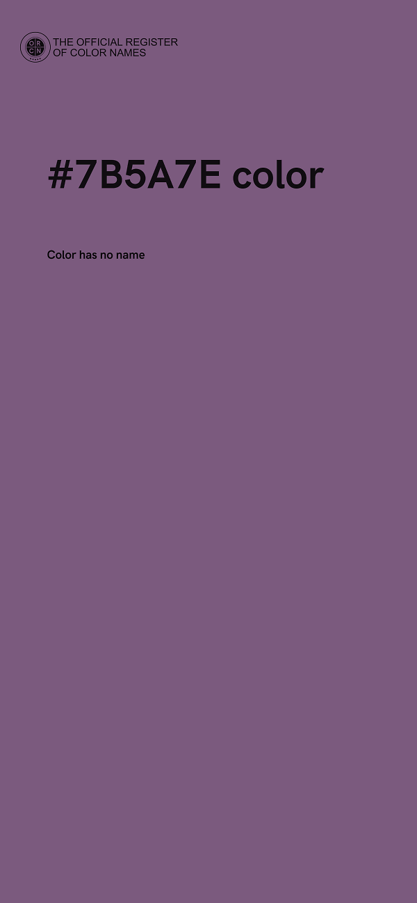 #7B5A7E color image