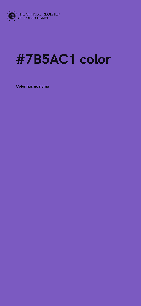 #7B5AC1 color image
