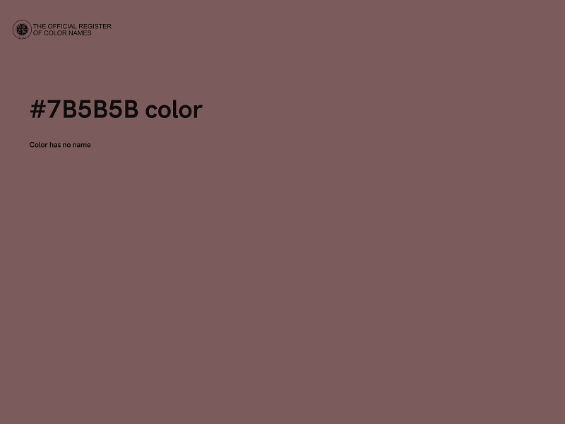 #7B5B5B color image