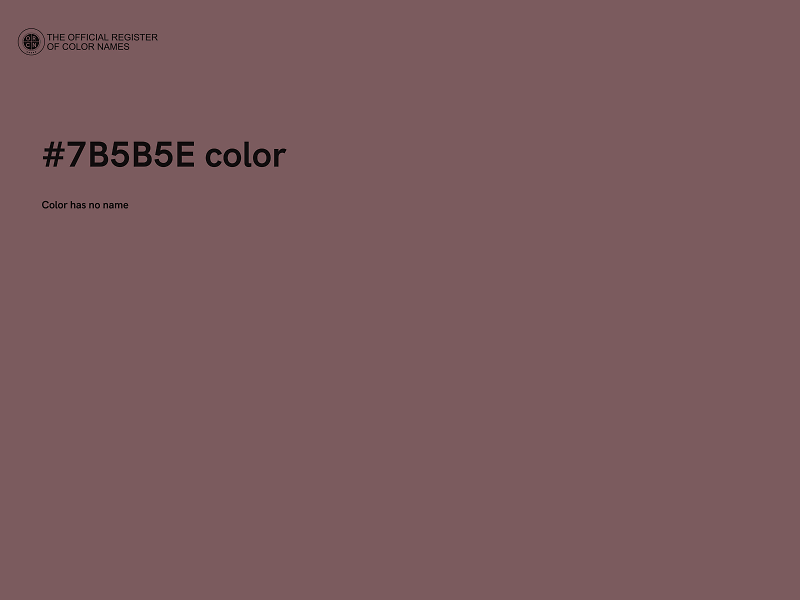 #7B5B5E color image