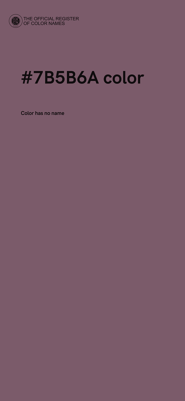 #7B5B6A color image