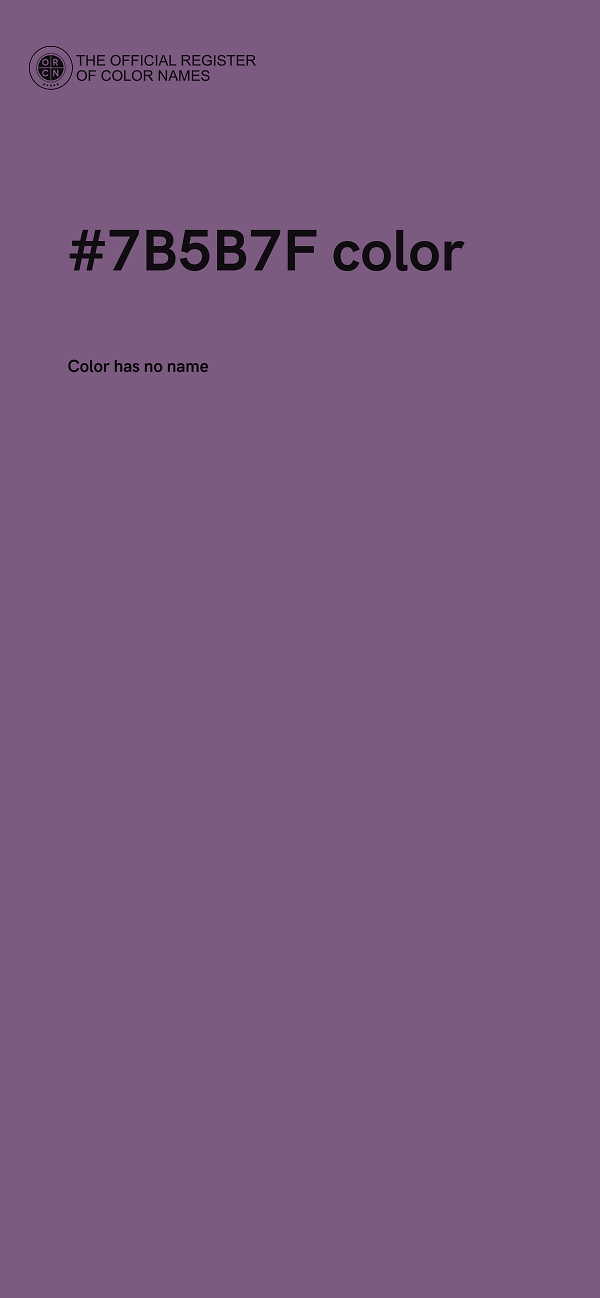 #7B5B7F color image