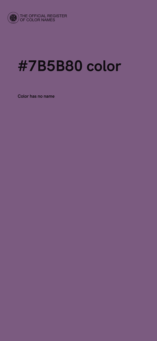 #7B5B80 color image