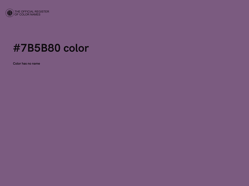 #7B5B80 color image