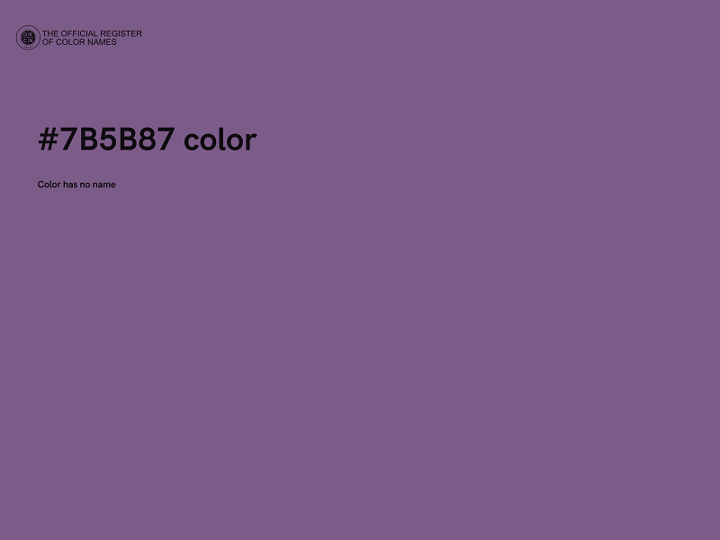 #7B5B87 color image