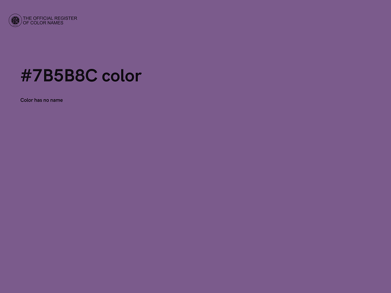 #7B5B8C color image