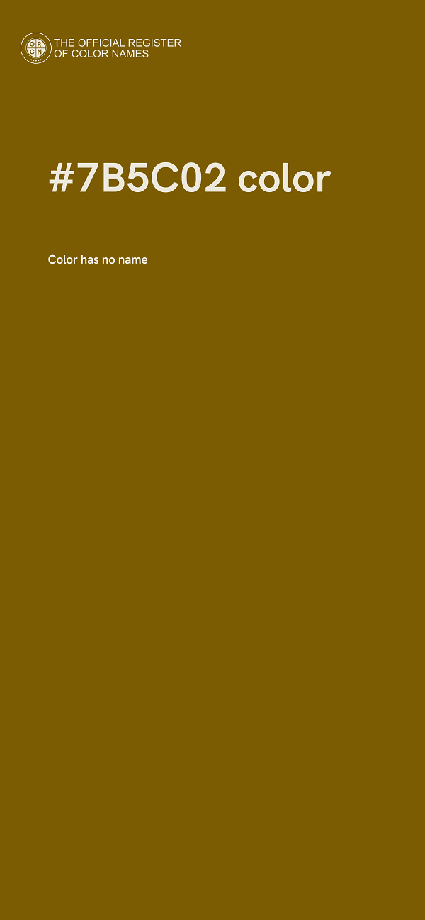 #7B5C02 color image