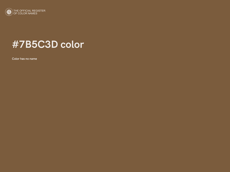 #7B5C3D color image