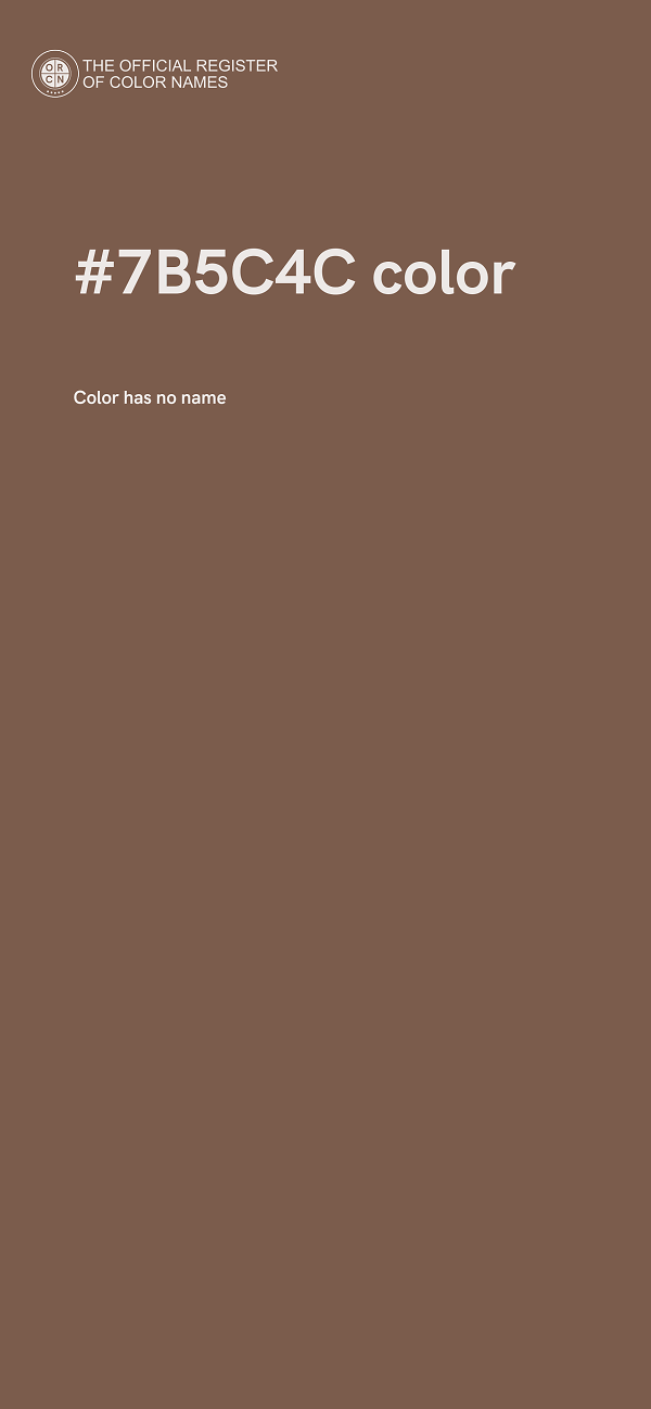 #7B5C4C color image
