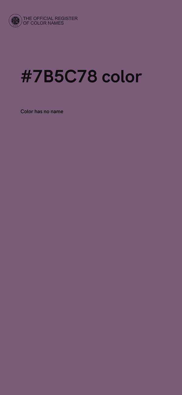 #7B5C78 color image