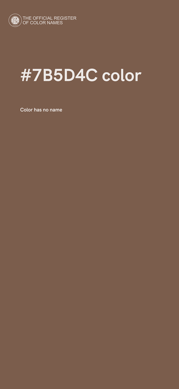 #7B5D4C color image