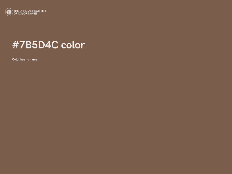 #7B5D4C color image