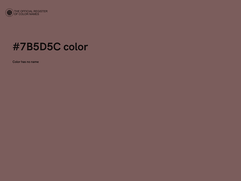 #7B5D5C color image