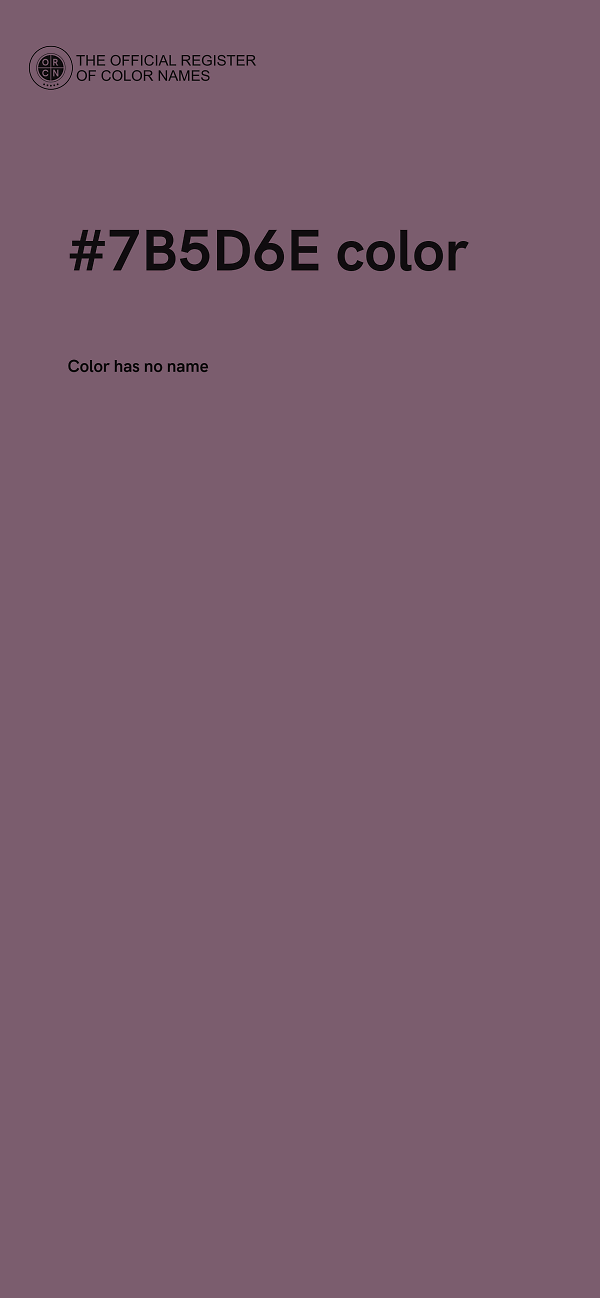 #7B5D6E color image
