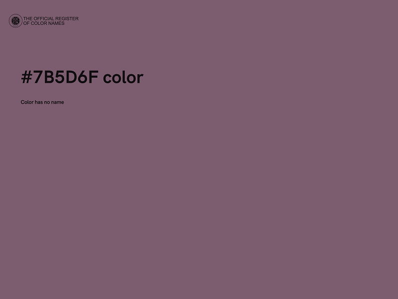 #7B5D6F color image