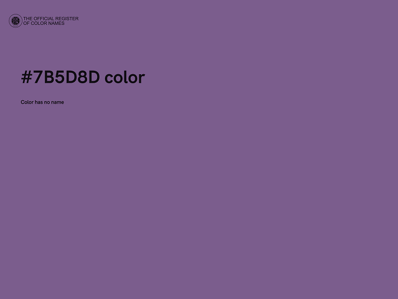 #7B5D8D color image