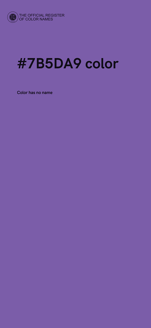 #7B5DA9 color image