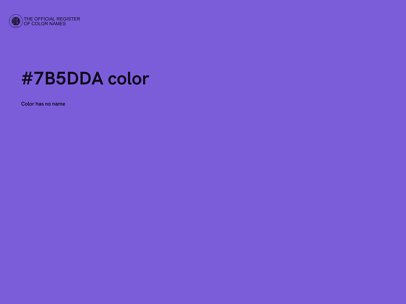 #7B5DDA color image