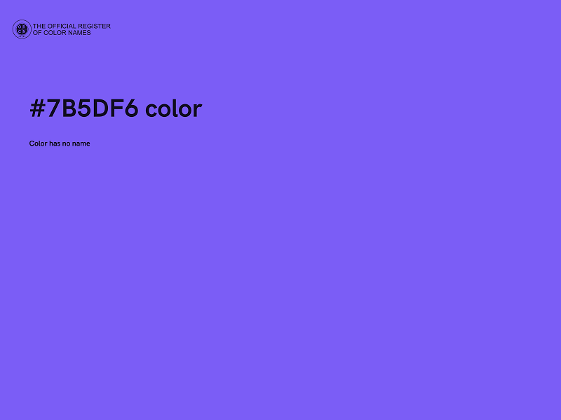 #7B5DF6 color image