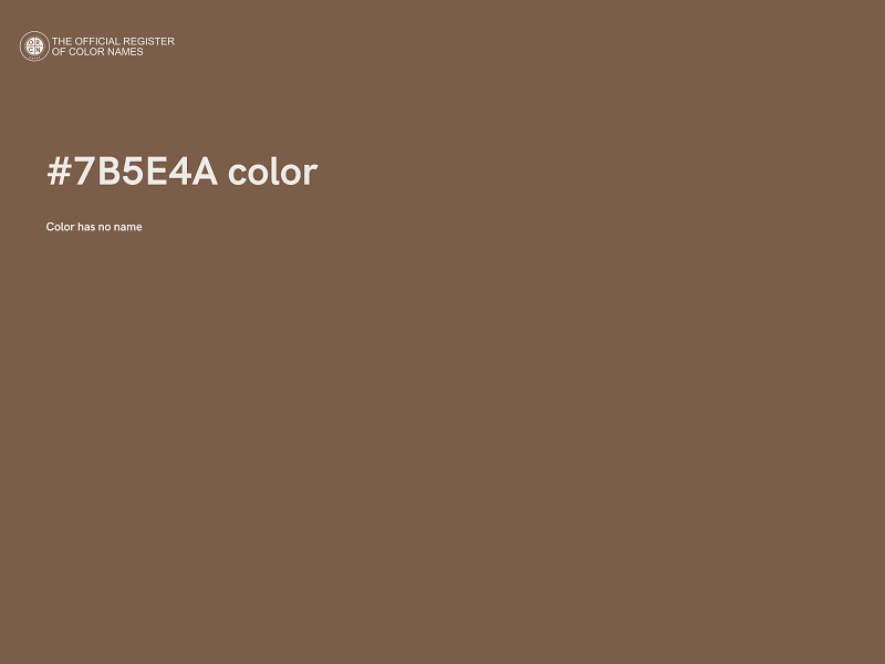 #7B5E4A color image