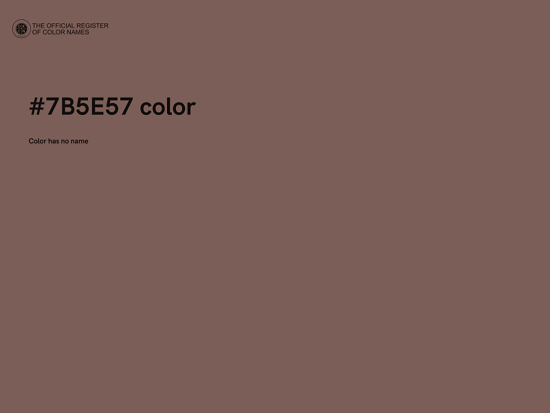 #7B5E57 color image