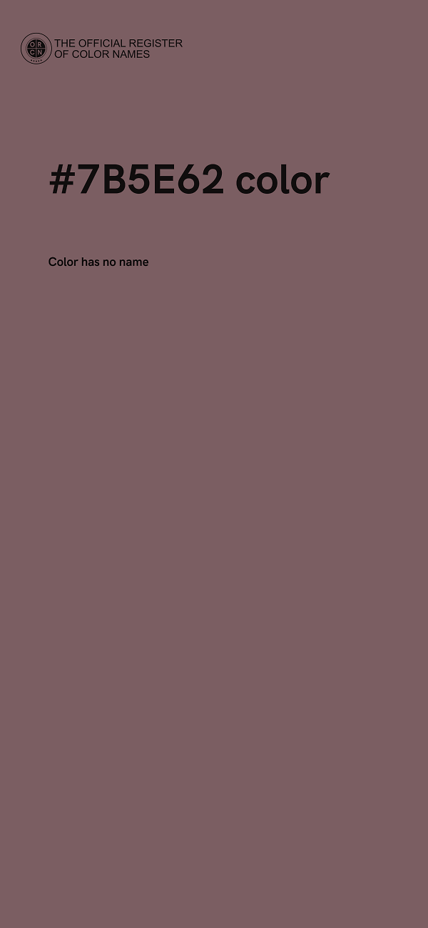 #7B5E62 color image