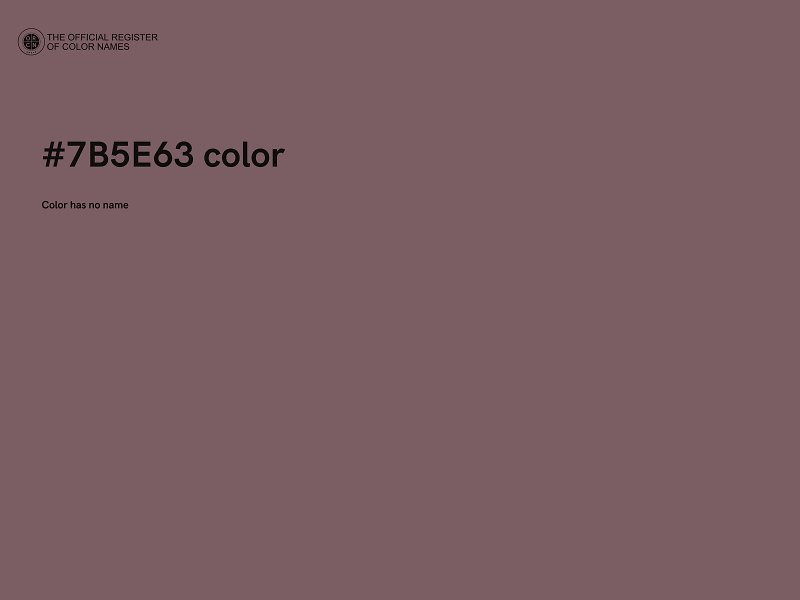 #7B5E63 color image
