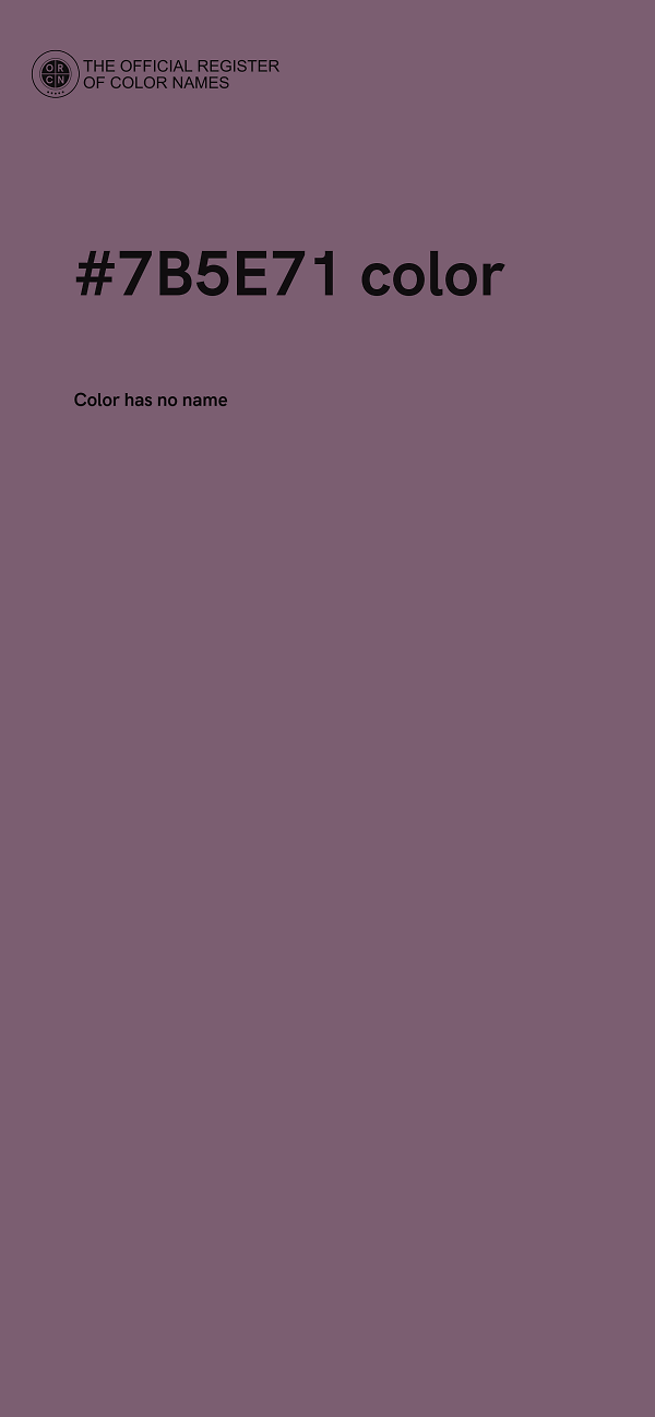 #7B5E71 color image