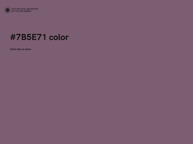 #7B5E71 color image