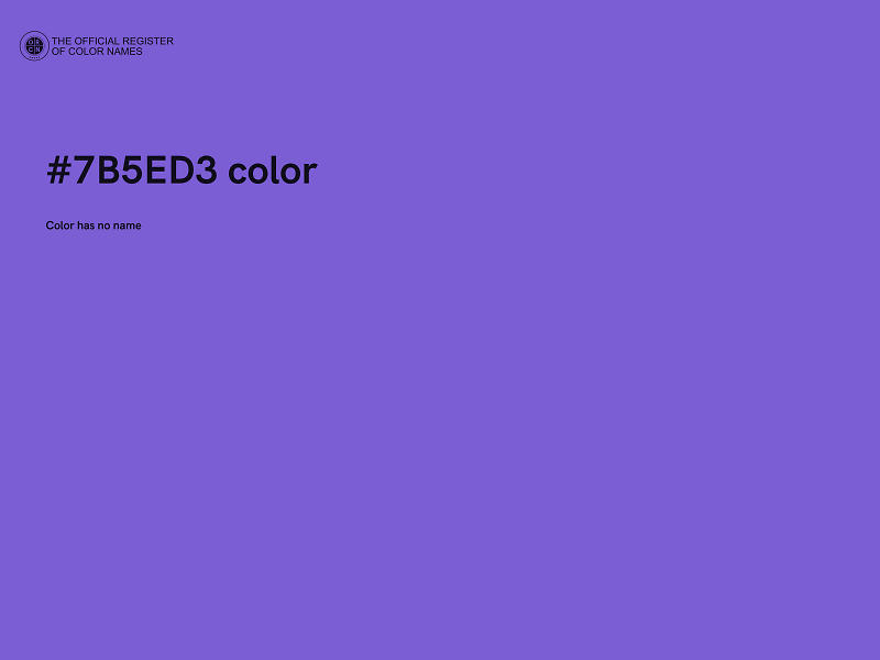#7B5ED3 color image