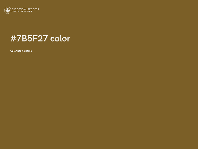 #7B5F27 color image