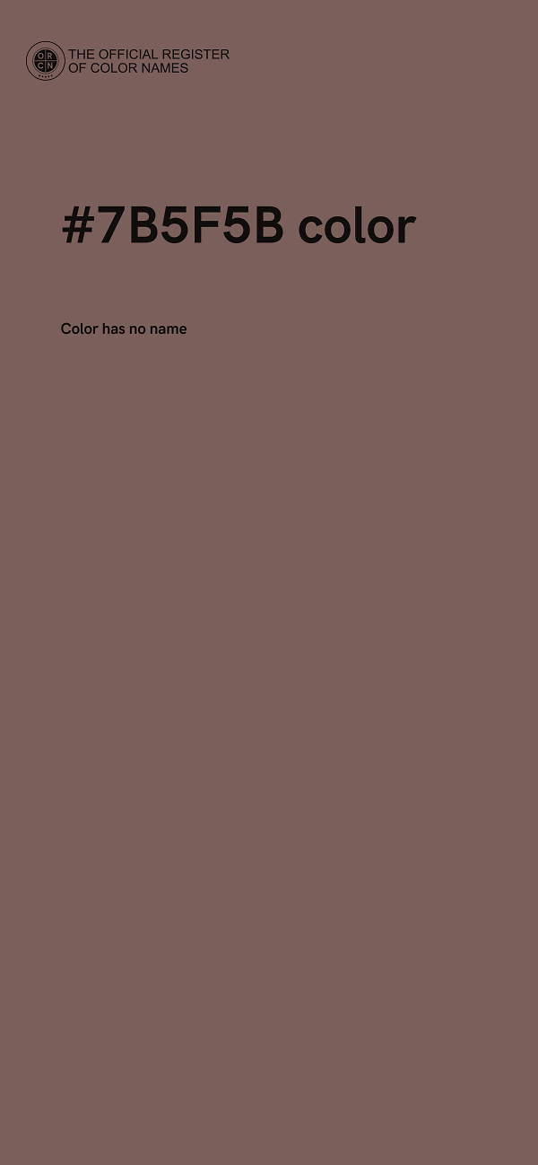 #7B5F5B color image