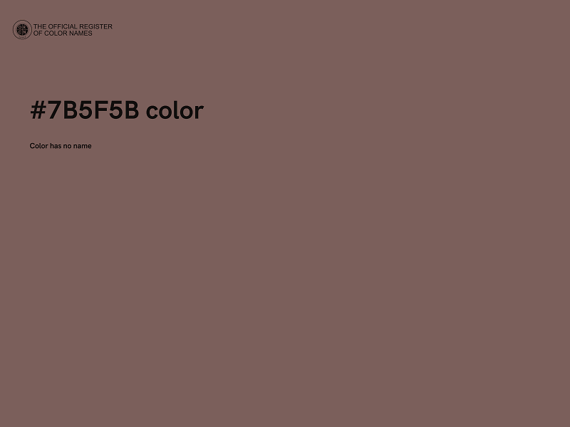 #7B5F5B color image