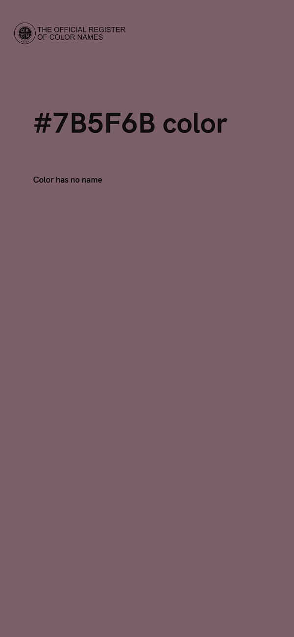 #7B5F6B color image