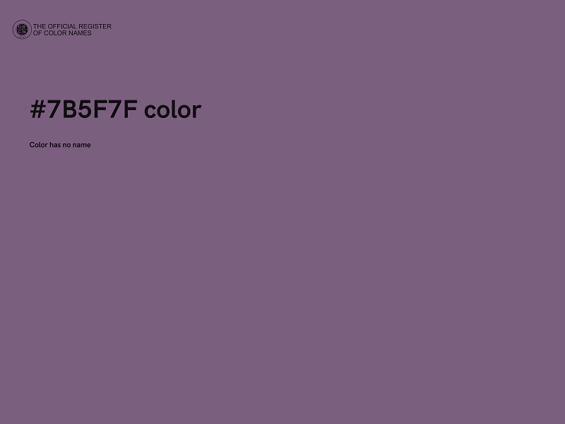 #7B5F7F color image