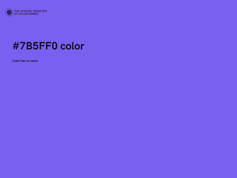 #7B5FF0 color image