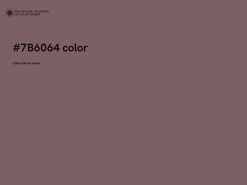 #7B6064 color image