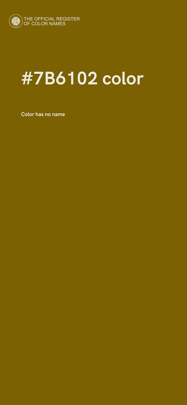 #7B6102 color image