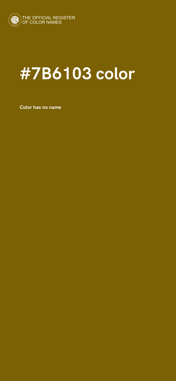 #7B6103 color image