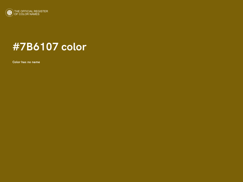 #7B6107 color image