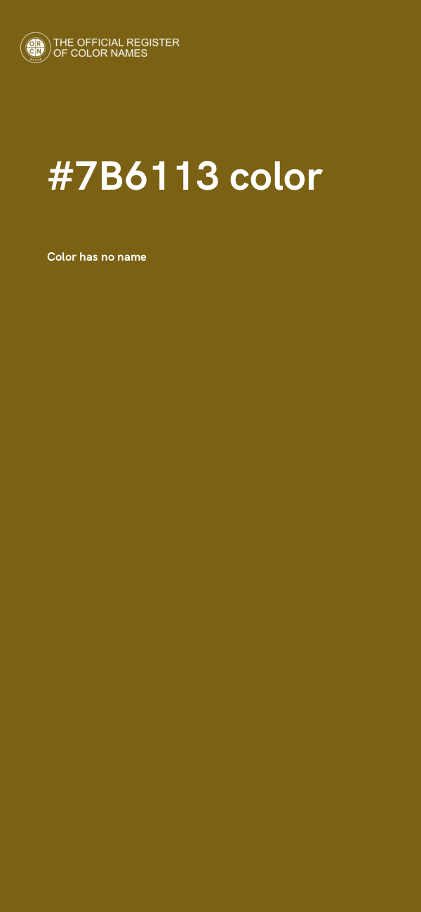 #7B6113 color image