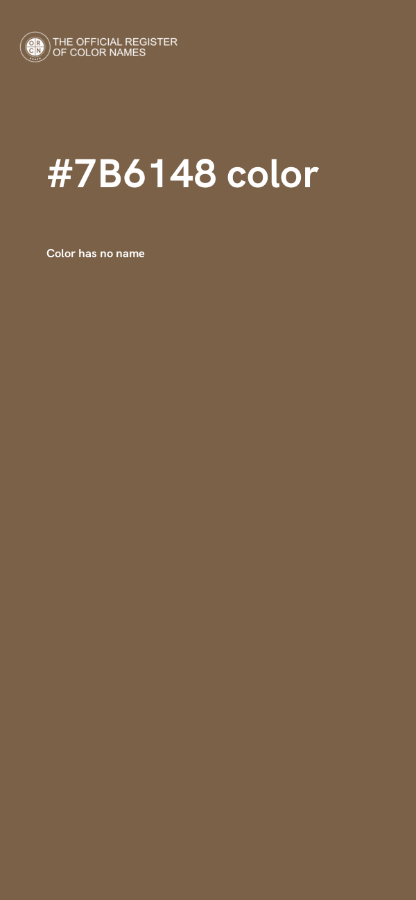 #7B6148 color image